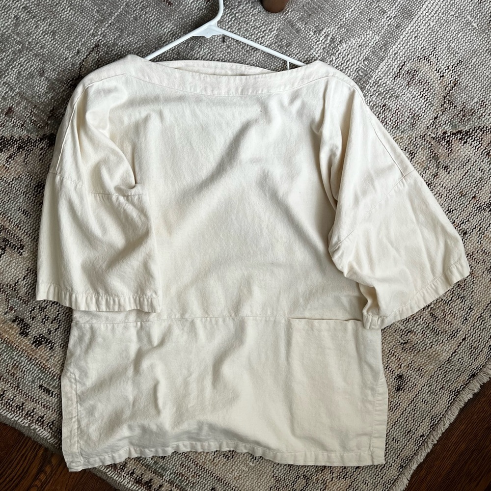 Black Crane Boatneck Top S